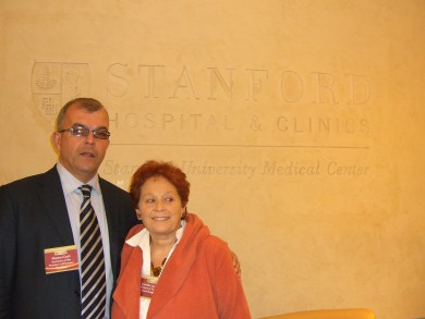 Man and woman at Stanford Medical Center